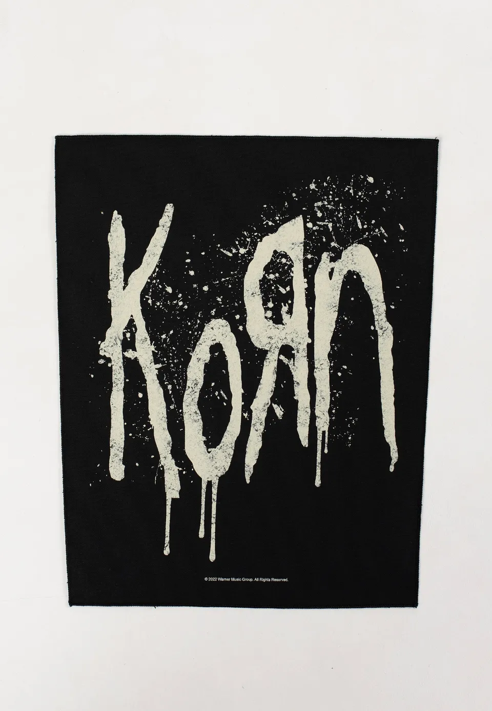Korn Splatter Logo backpatch toppa nera onesize