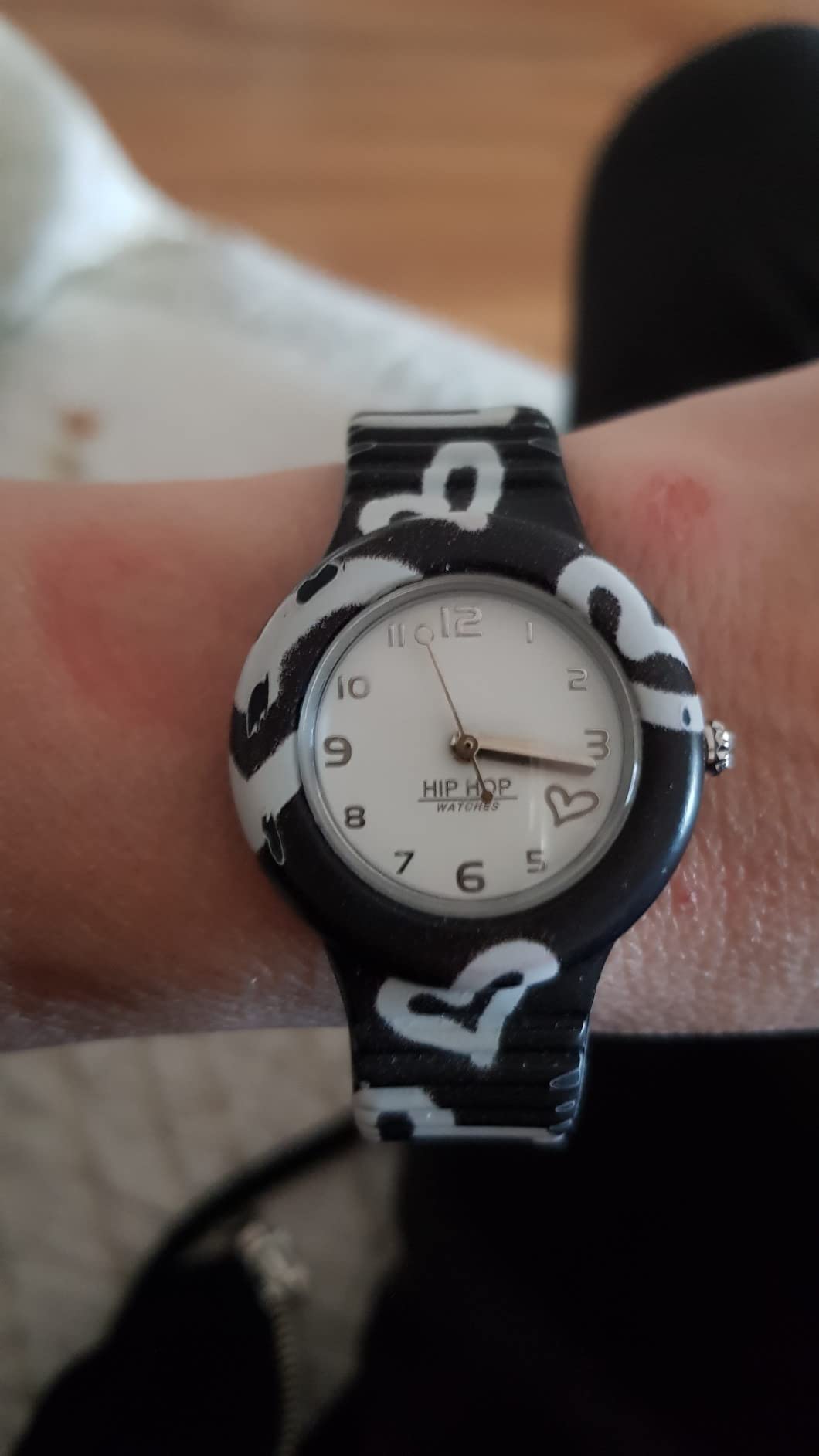 Hip Hop Hero 32 Be Loved orologio nero cuoricini 32 mm