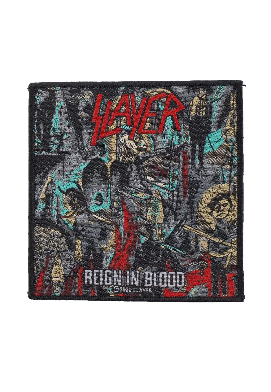 Slayer Reign In Blood patch toppa multicolore thrash