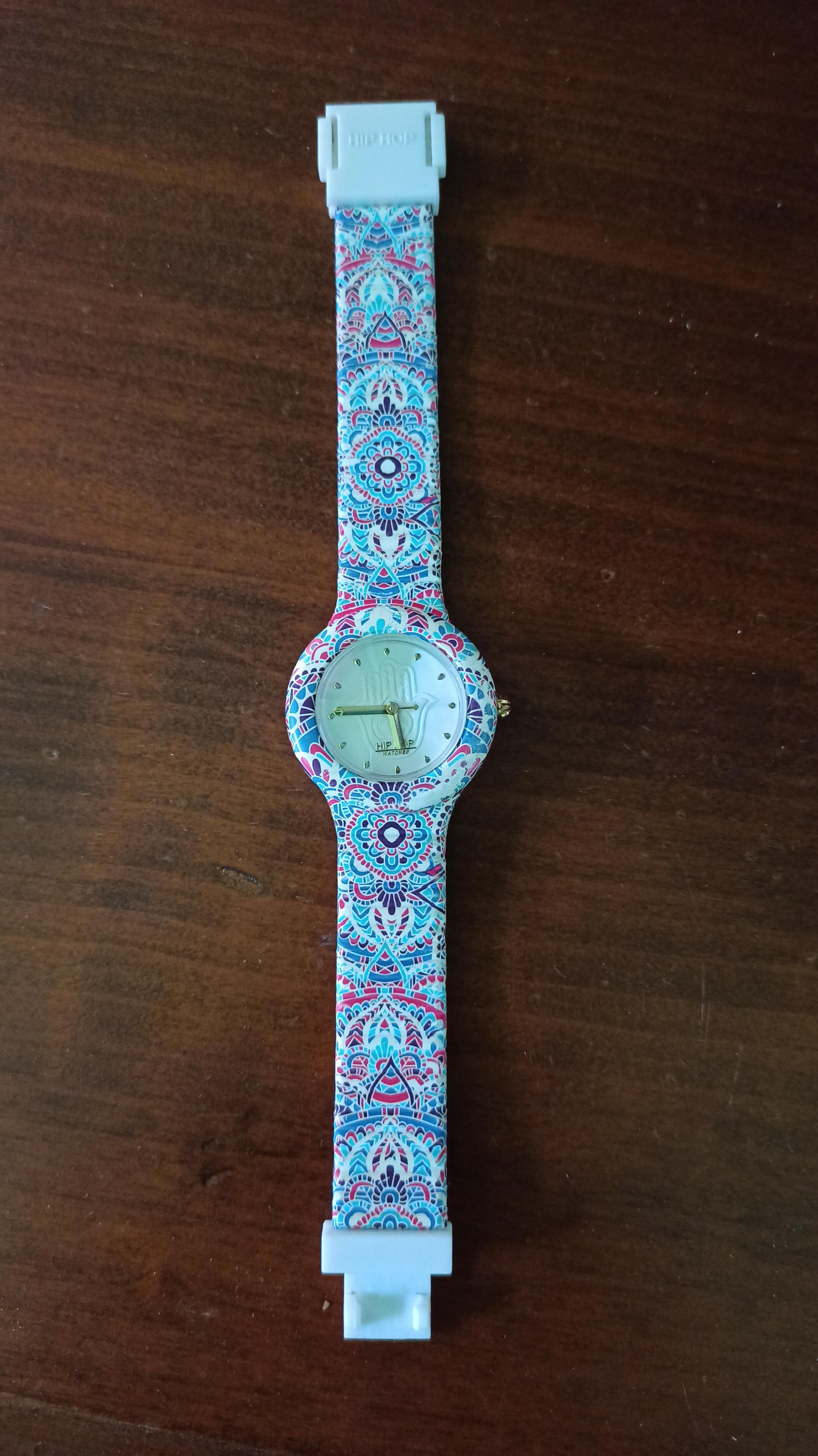 Hip Hop HERO 32 Mandala Orologio Donna Blu-Rosso HWU1040