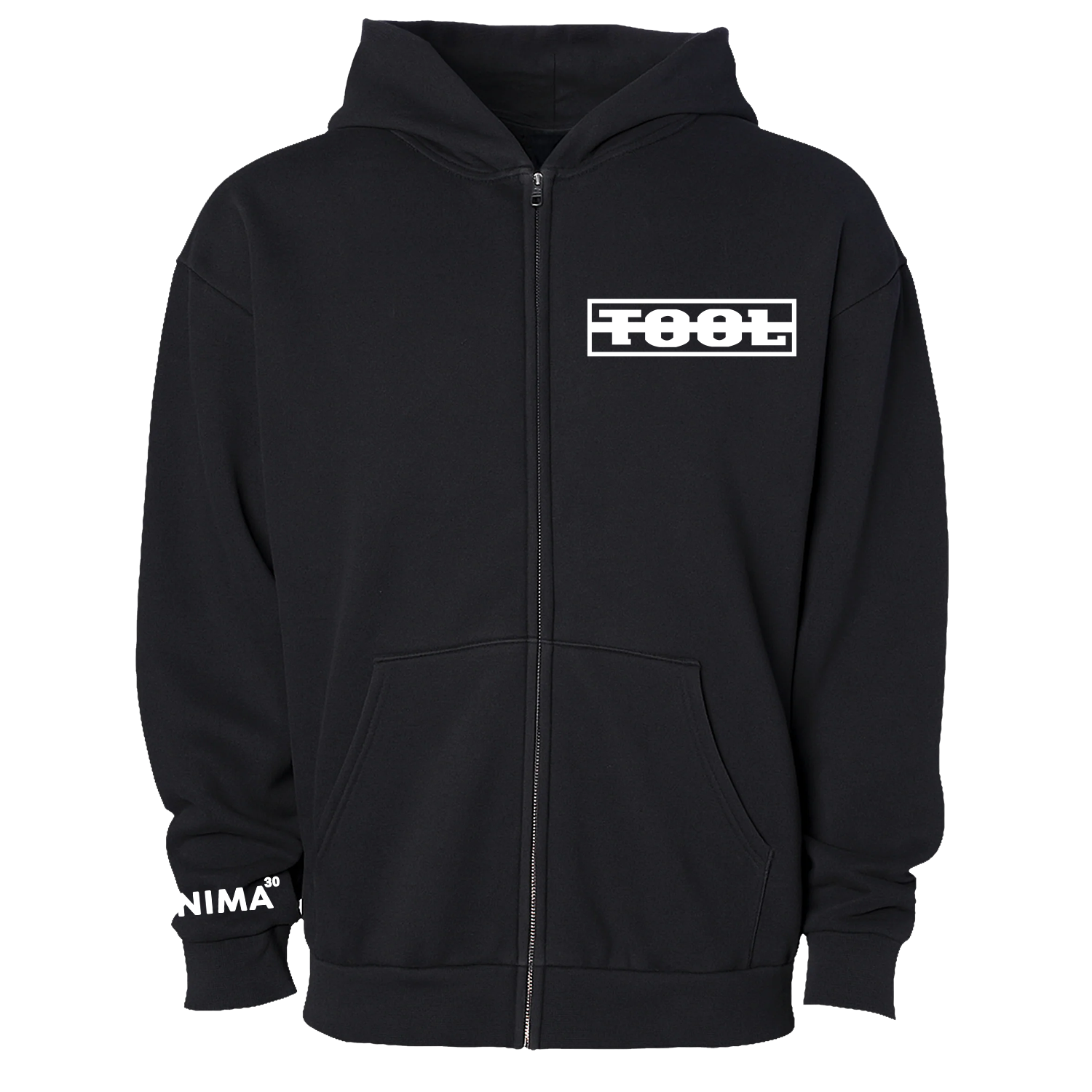 Tool Aenima30 Felpa Zip Oversize Cotone Nero