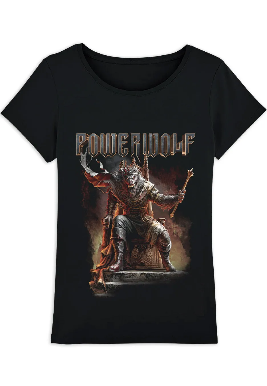 Powerwolf Wake Up The Wicked t-shirt donna nera manica corta