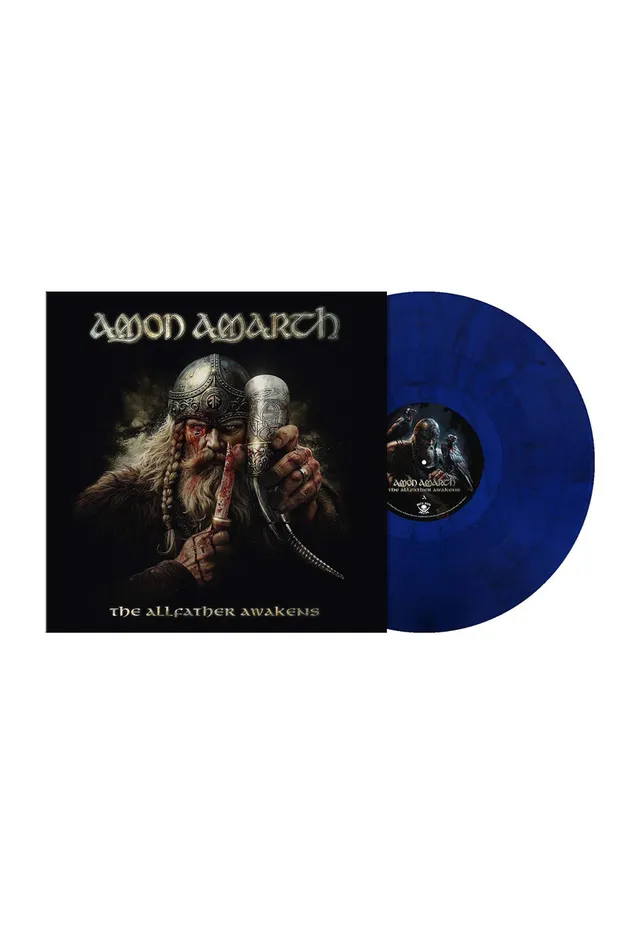 Amon Amarth The Allfather Awakens vinile LP blu marmorizzato