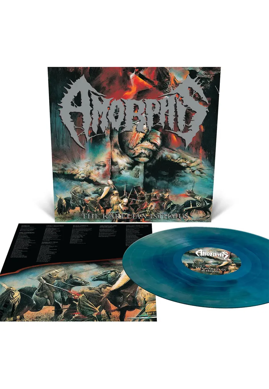 Amorphis Karelian Isthmus LP blu argento galaxy melodic
