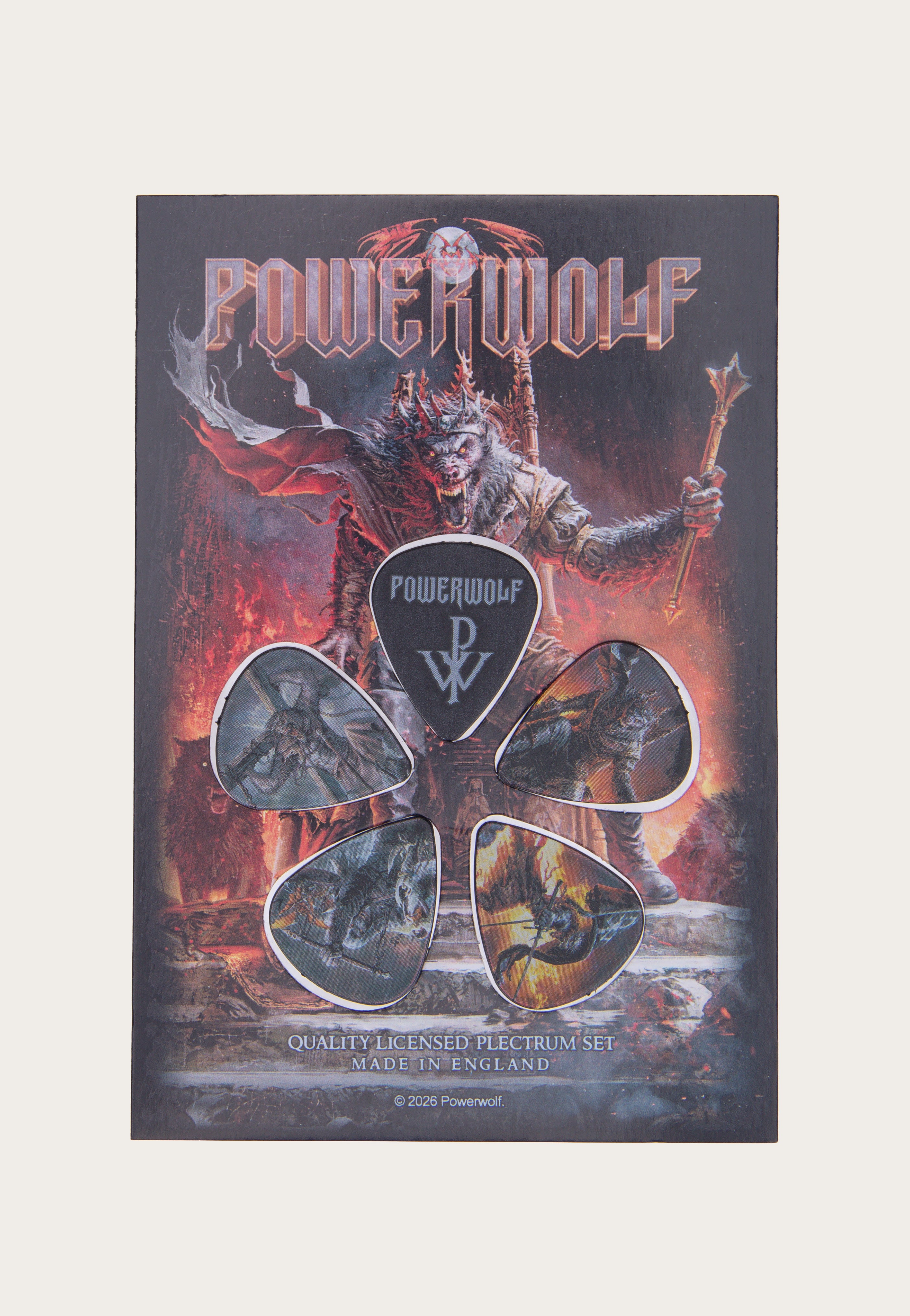 Powerwolf Wake Up The Wicked plettro nylon multicolore