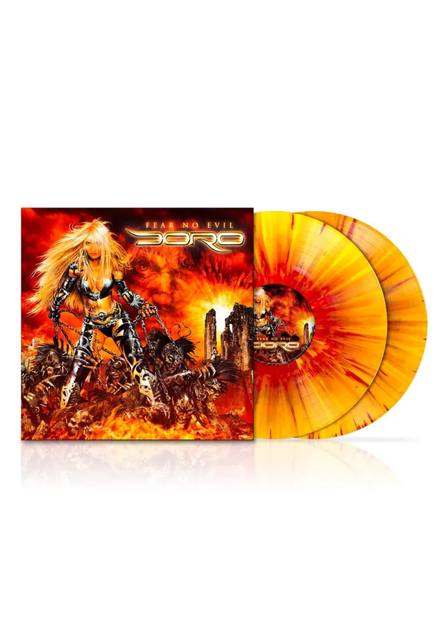 Doro Fear No Evil doppio vinile LP giallo splatter