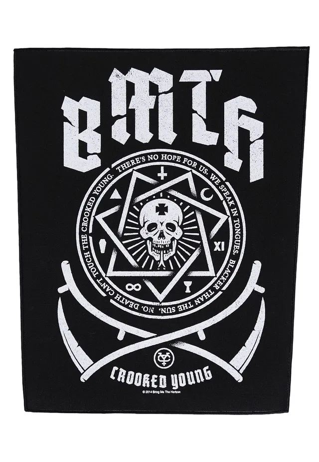 Bring Me The Horizon Crooked Young backpatch toppa nera