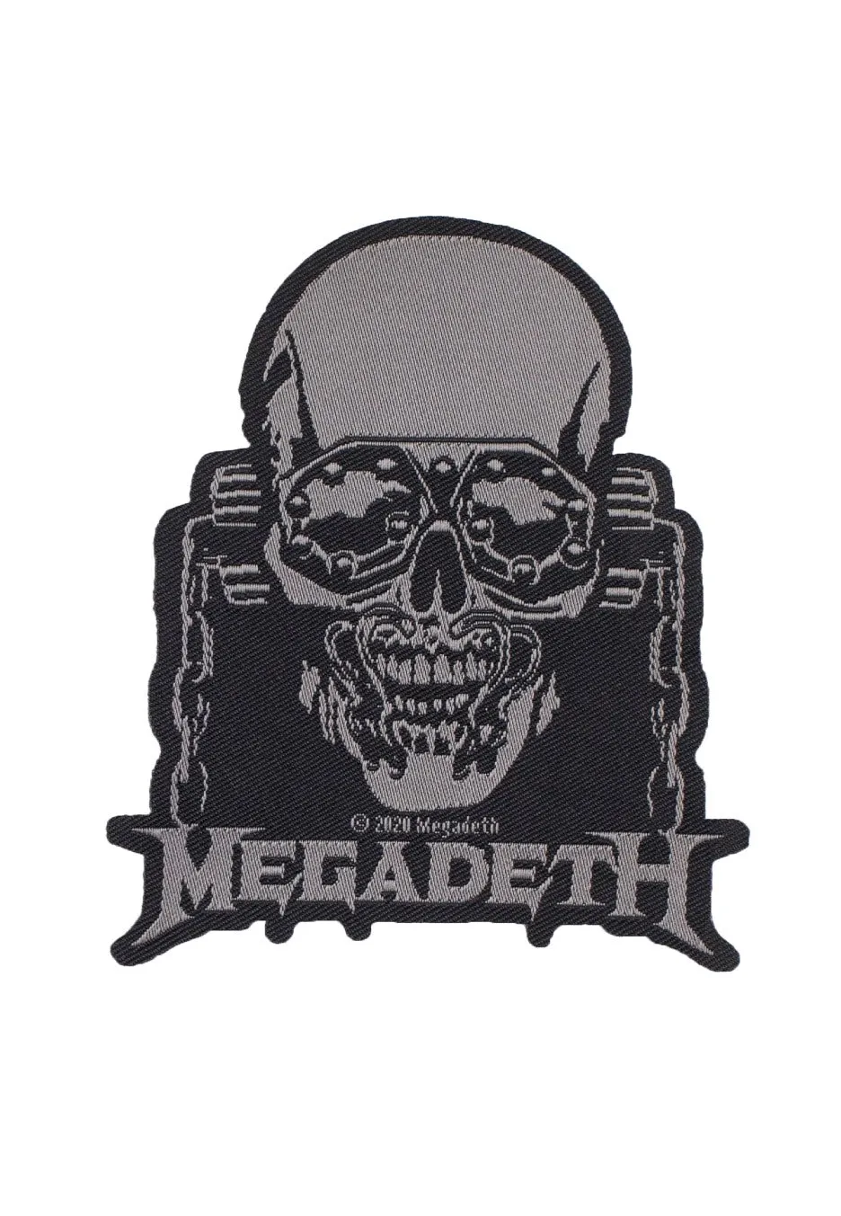 Megadeth Vic Rattlehead Cut-Out patch taglia unica nera