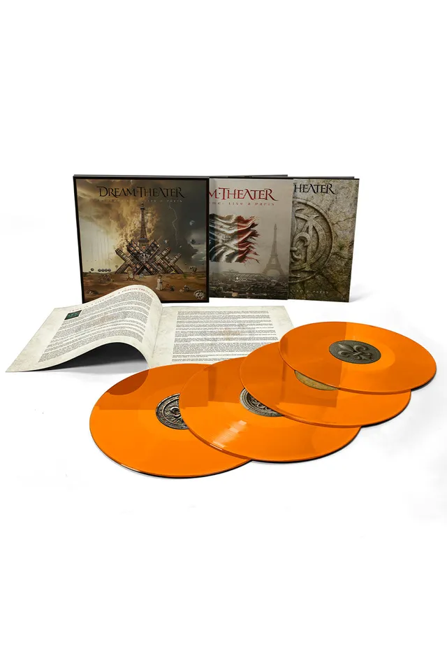 Dream Theater Quarantième Live à Paris vinile LP arancione 4 dischi