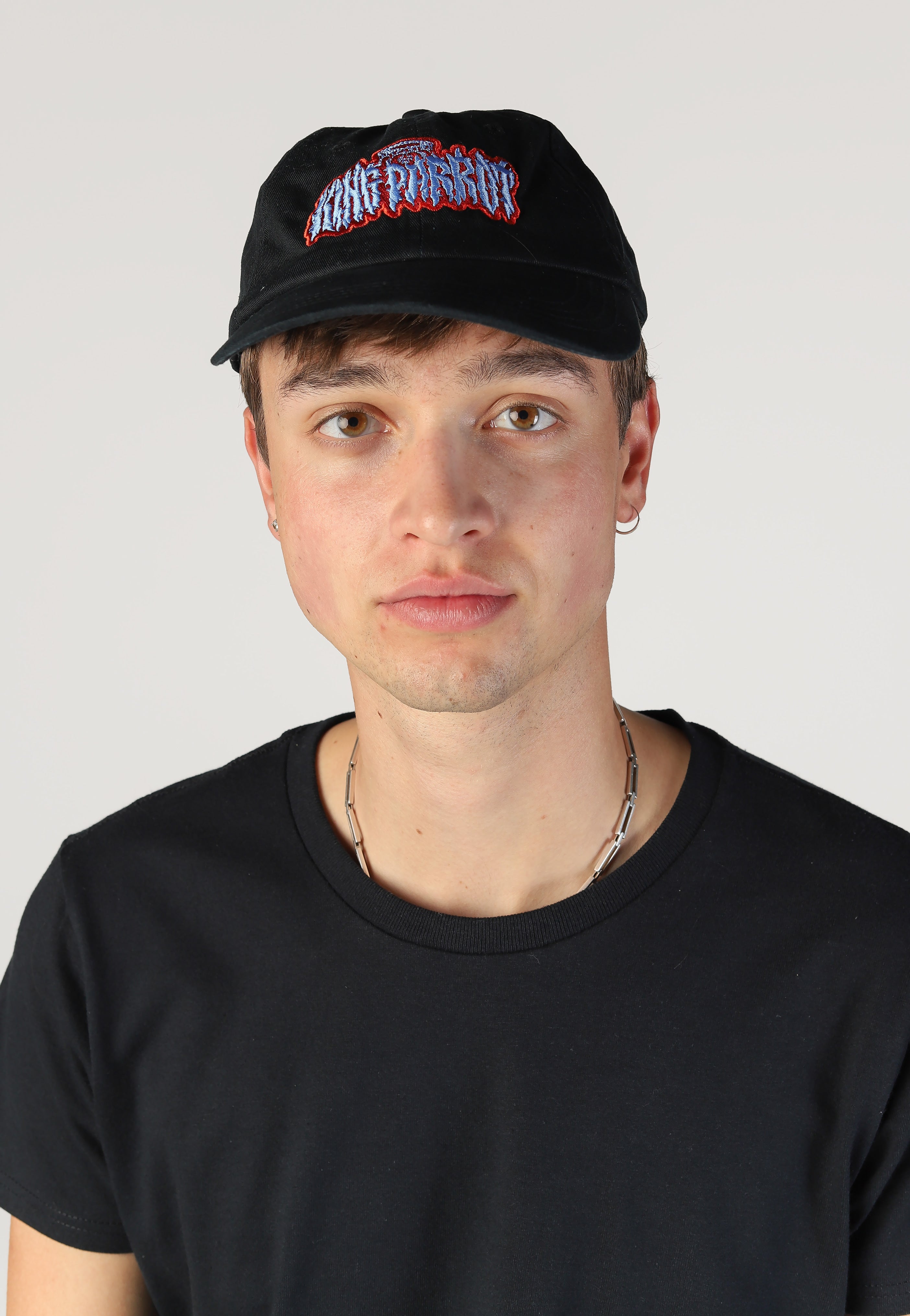 King Parrot Logo cappellino nero onesize cotone
