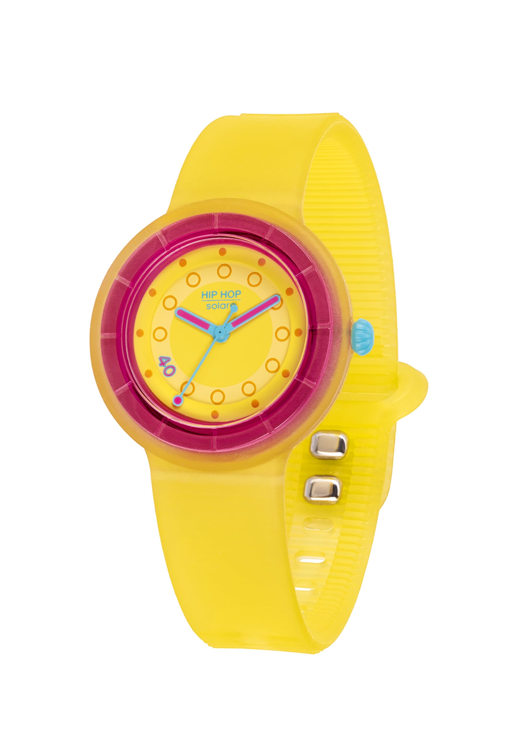 Hip Hop Hero.Dot Solar orologio donna giallo solare 34 mm 40 anni
