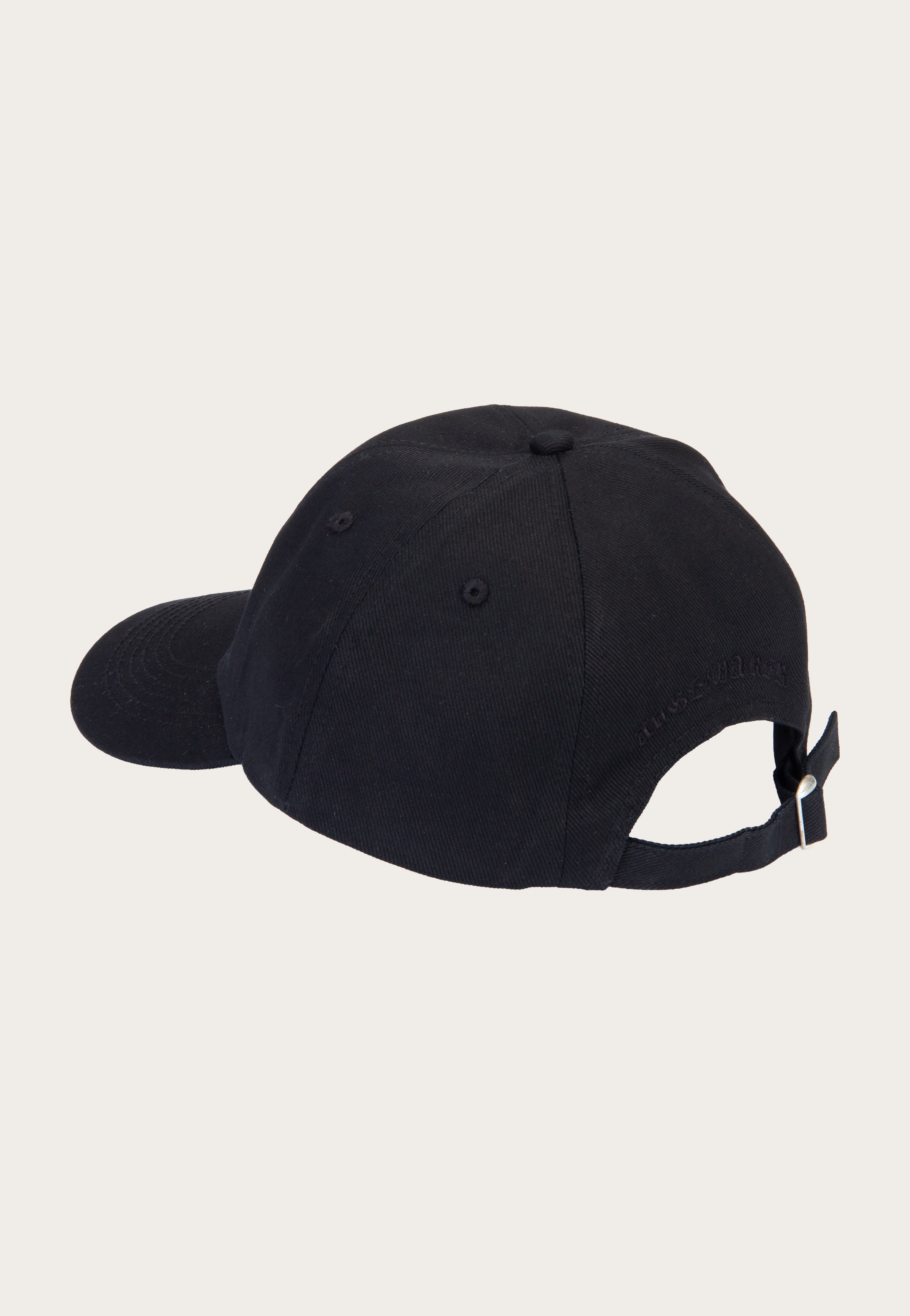 Angelmaker Logo Dad Cap cappello nero cotone strapback