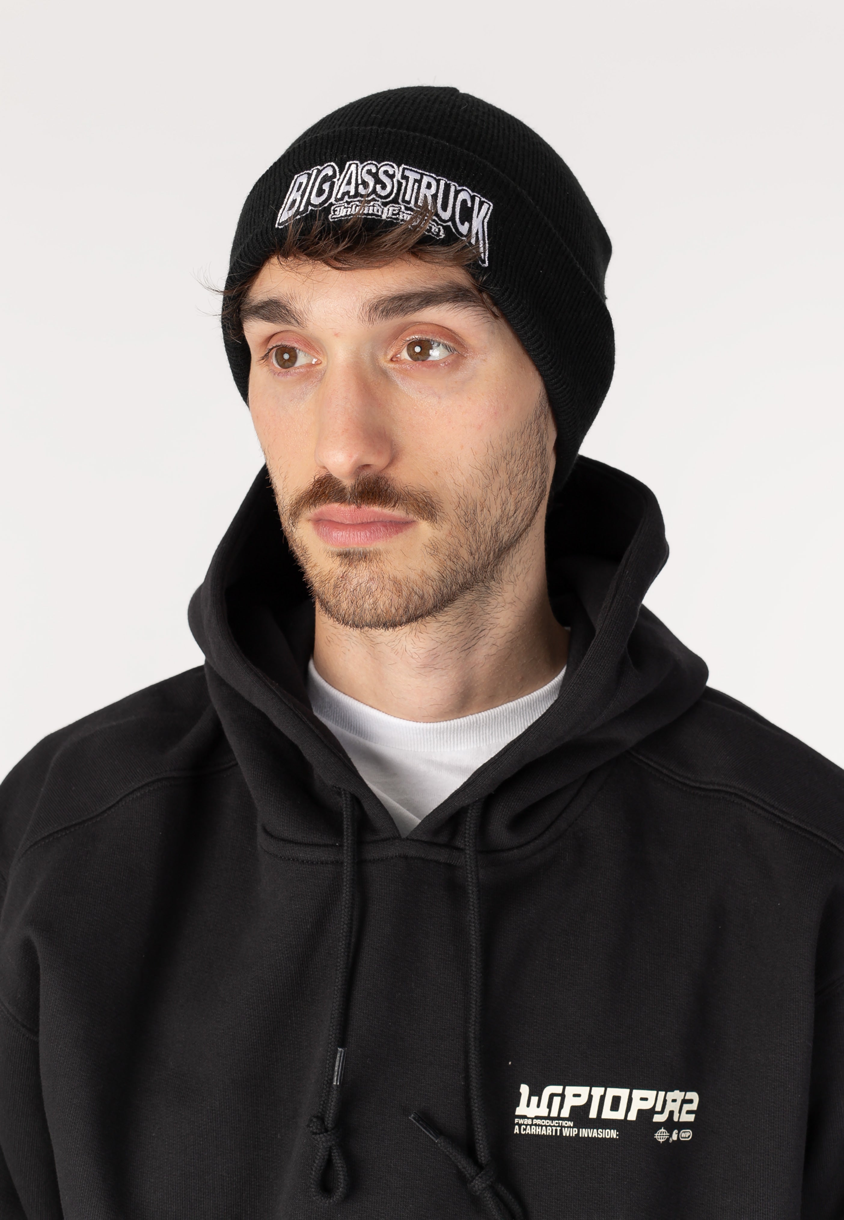 Big Ass Truck I.E. Logo berretto beanie nero taglia unica