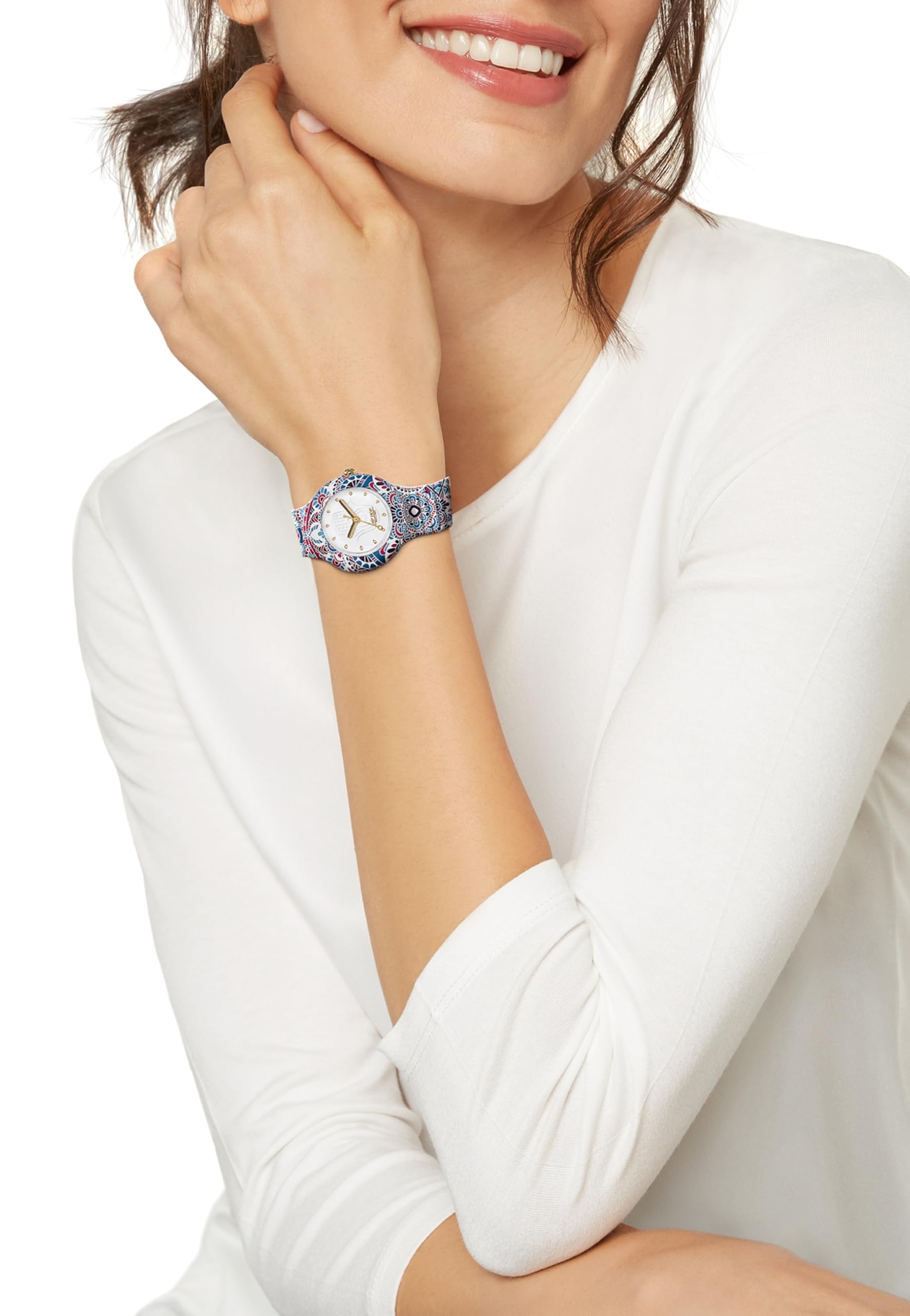 Hip Hop HERO 32 Mandala Orologio Donna Blu-Rosso HWU1040
