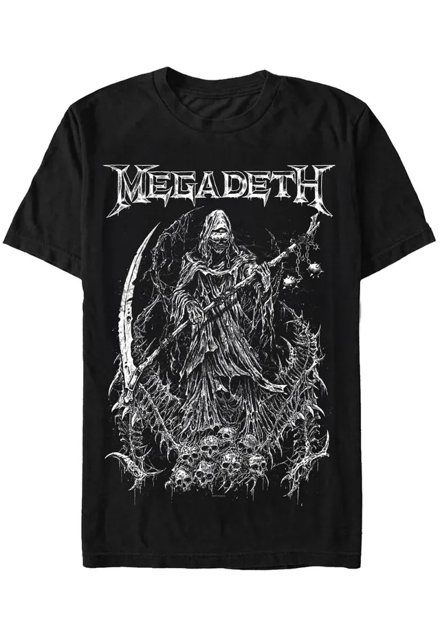 Megadeth Reaper Vic t-shirt nera manica corta thrash metal