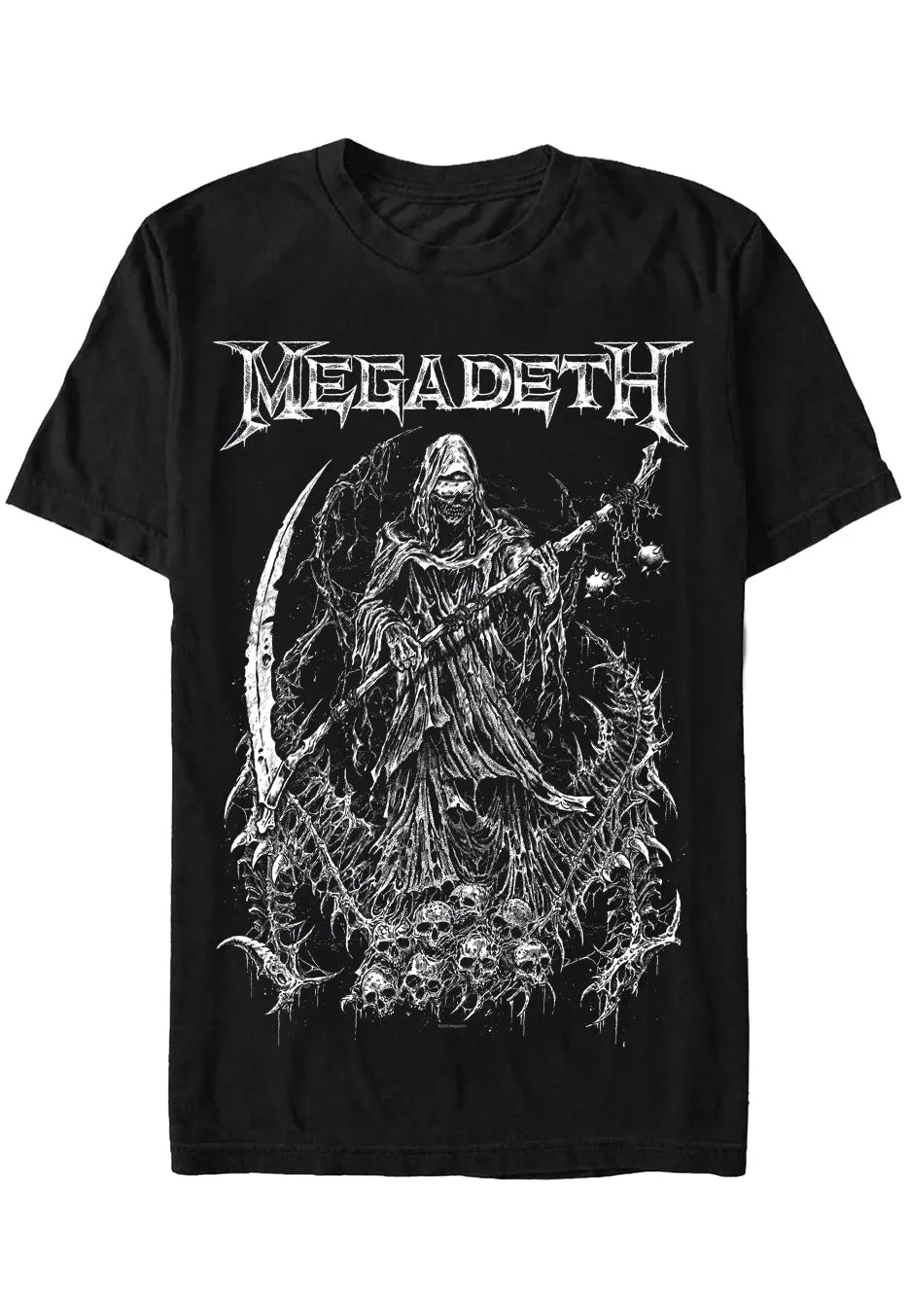 Megadeth Reaper Vic t-shirt nera manica corta thrash metal
