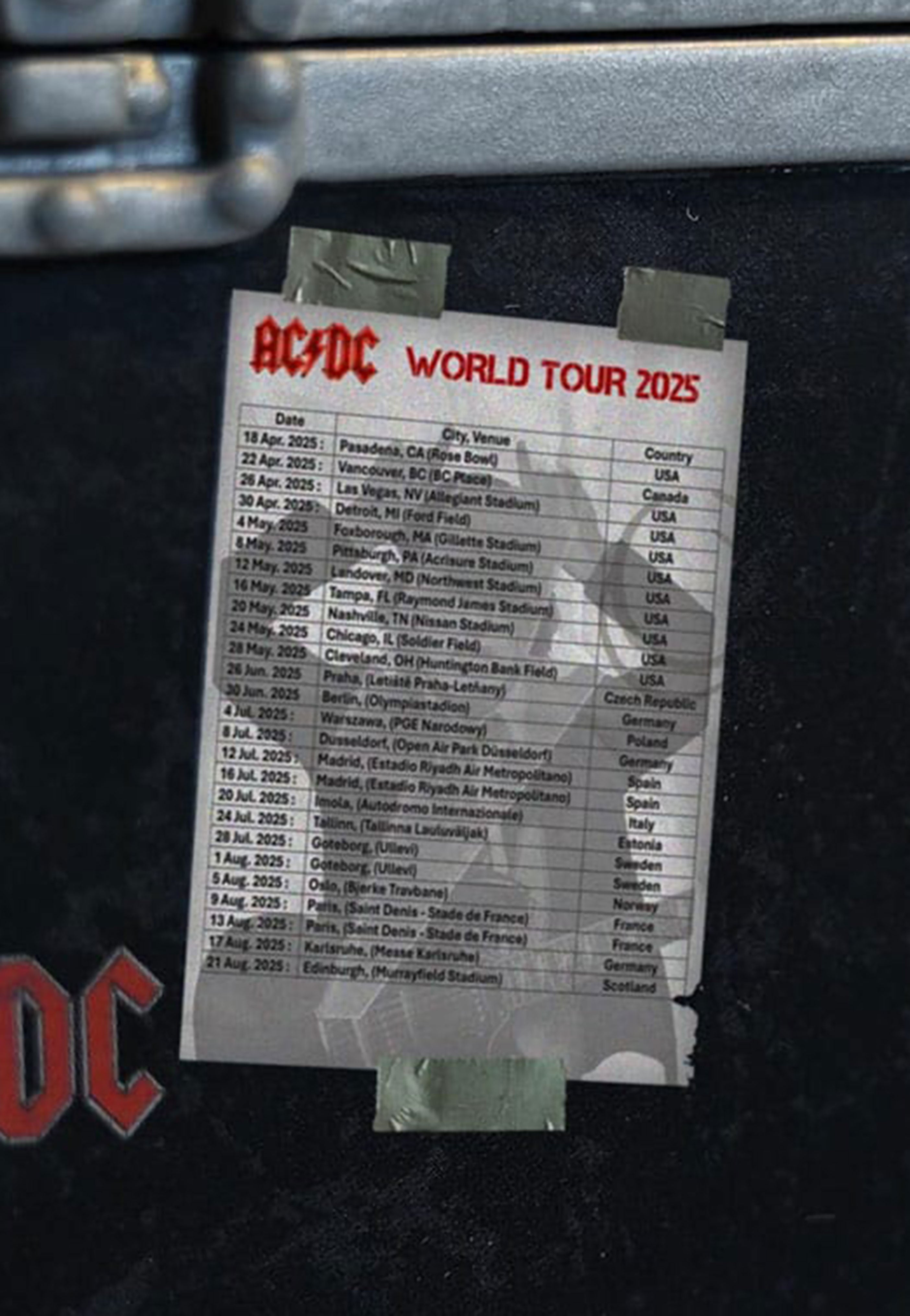 AC/DC PWR UP Tour Road Case Statua Rock Iconz