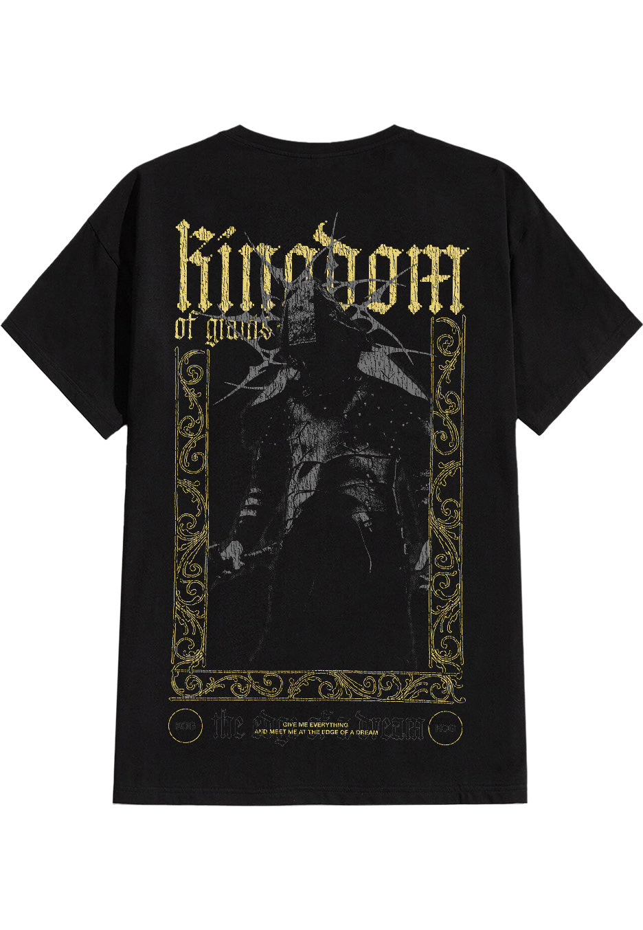 Kingdom Of Giants The Edge Of A Dream T-Shirt uomo nera