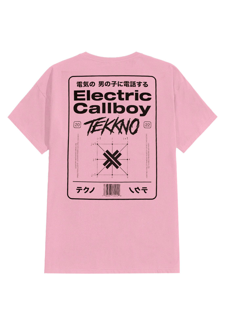 Electric Callboy Tekknasia Pink t-shirt rosa