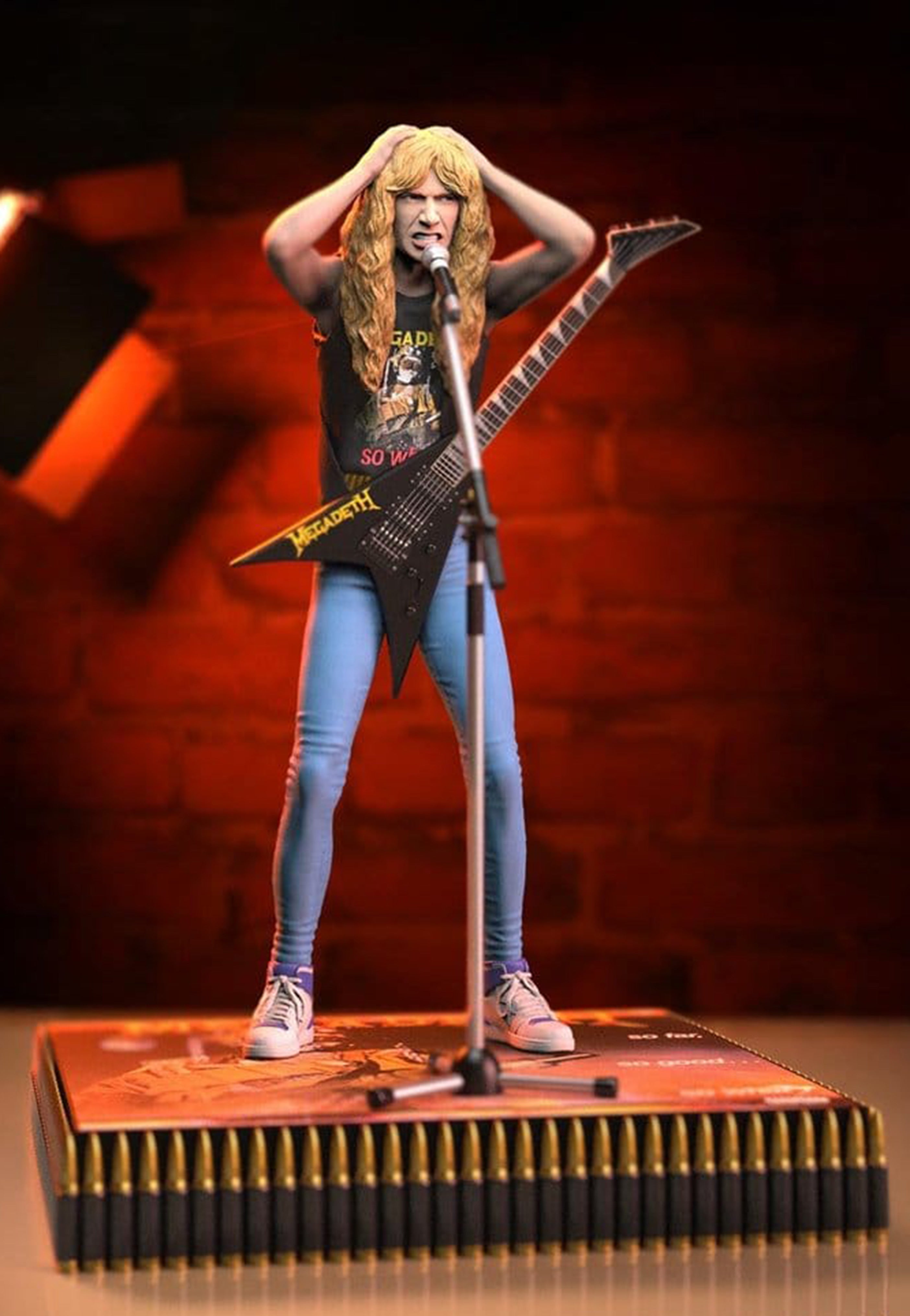 Megadeth Dave Mustaine II Rock Iconz statua limitata