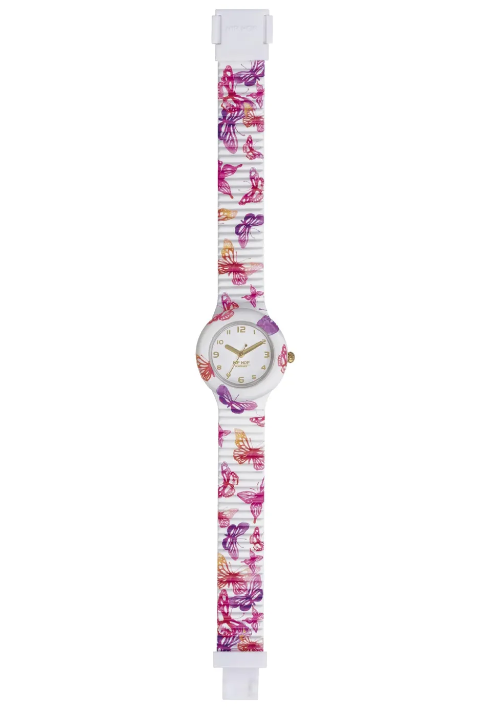 Hip Hop Animals Addicted Butterfly orologio bianco 32 mm