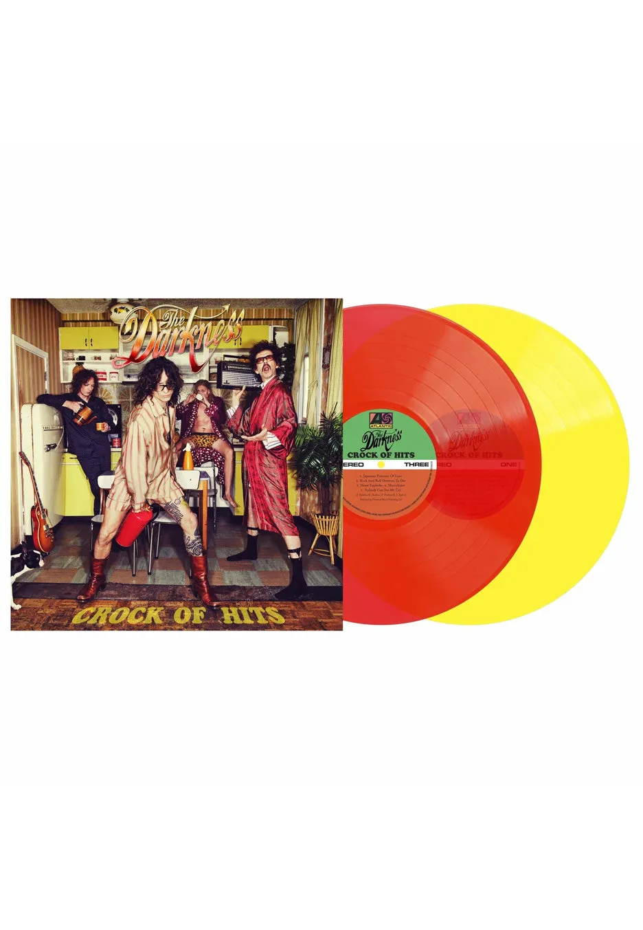 The Darkness Crock Of Hits vinile 2 LP rosso giallo limited