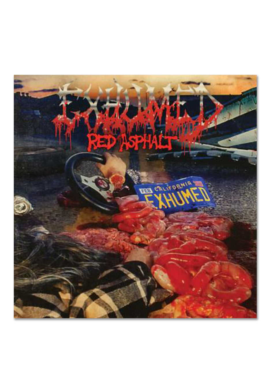 Exhumed Red Asphalt Vinile LP Rosso Sangue Edizione Limitata