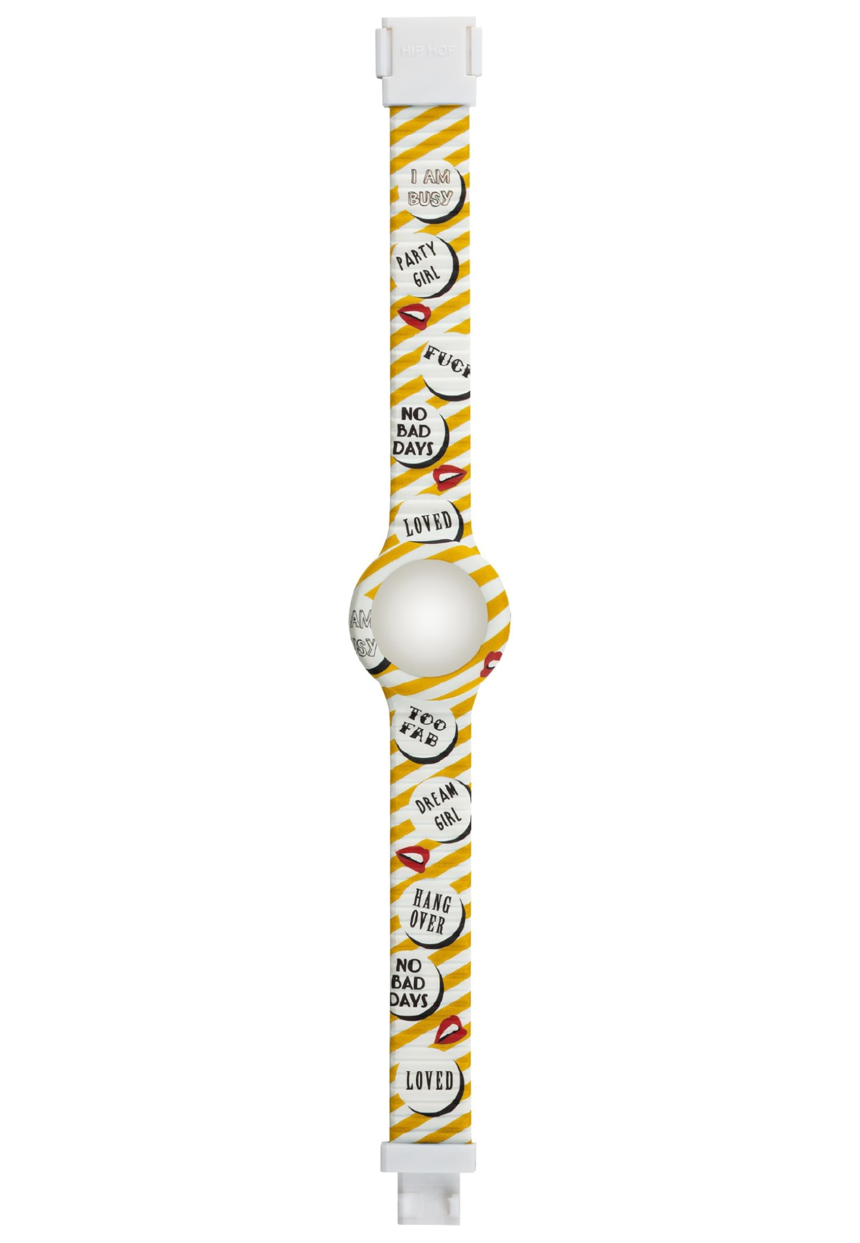 Hip Hop Hero 32 HBU0895 orologio donna giallo stampato
