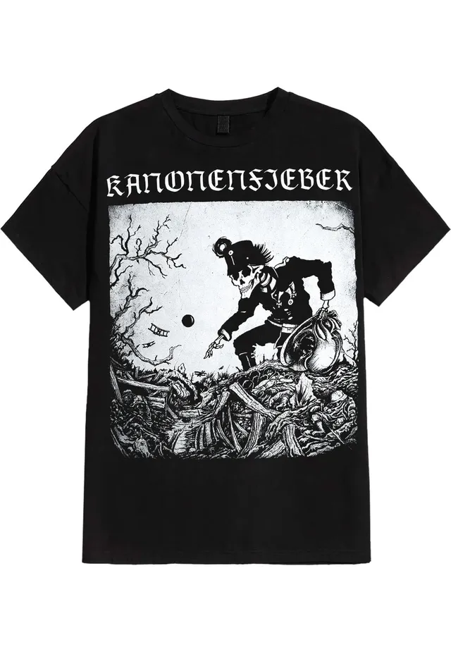 Kanonenfieber Grabensammler t-shirt uomo nera