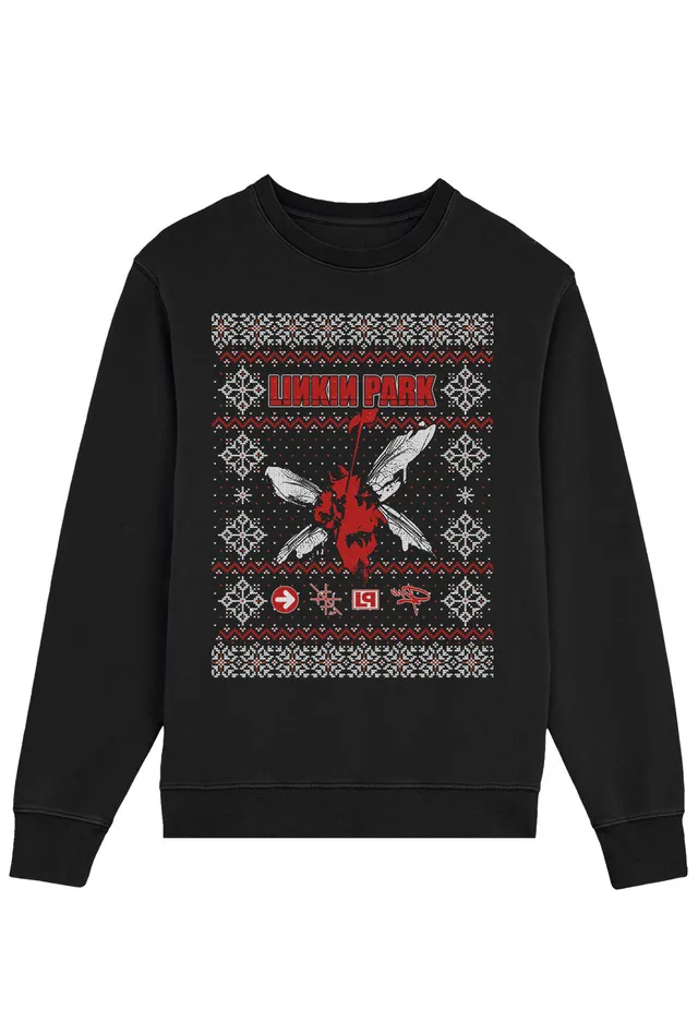 Linkin Park Hybrid Christmas Maglione Nero Unisex