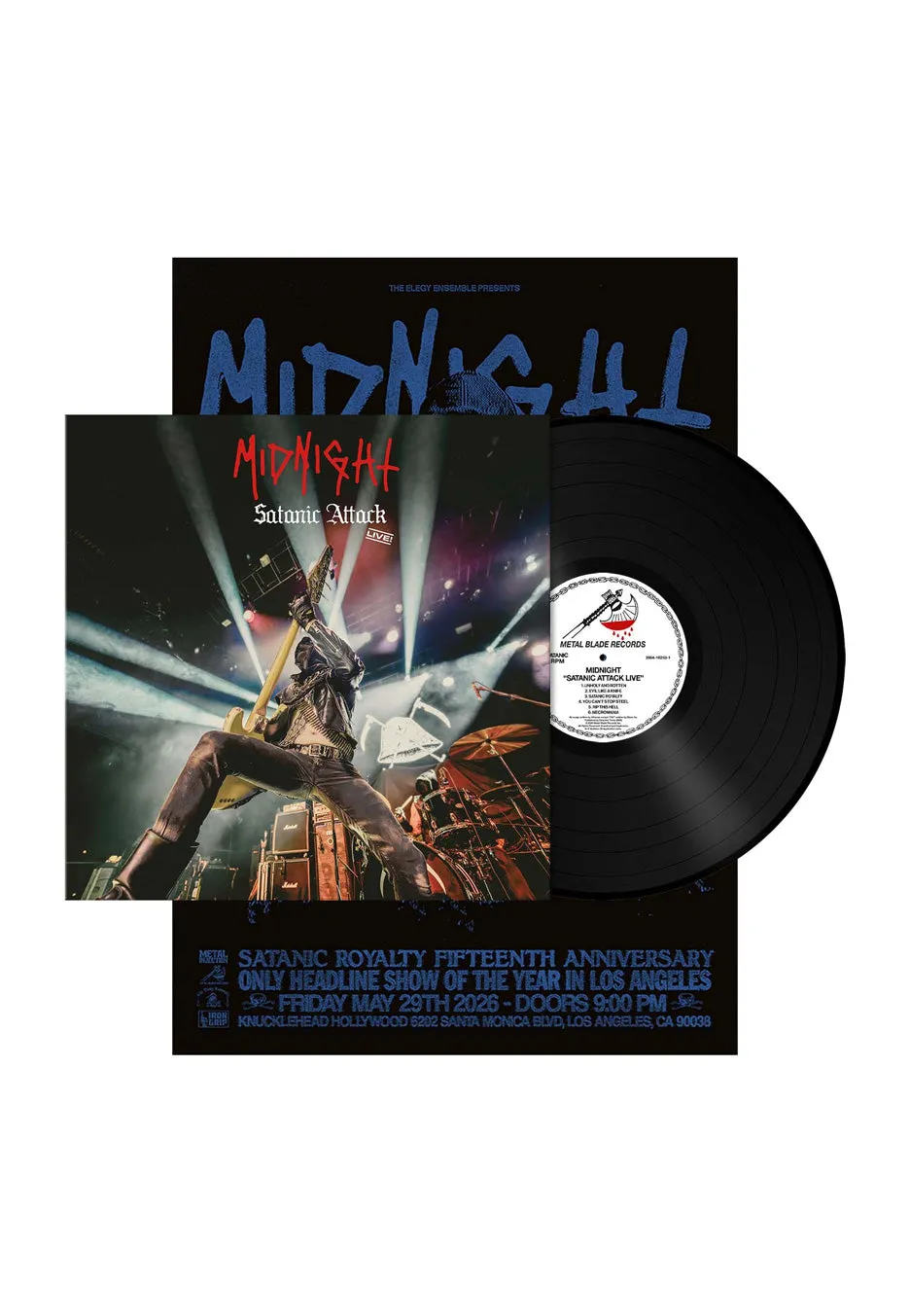 Midnight Satanic Attack Live vinile LP
