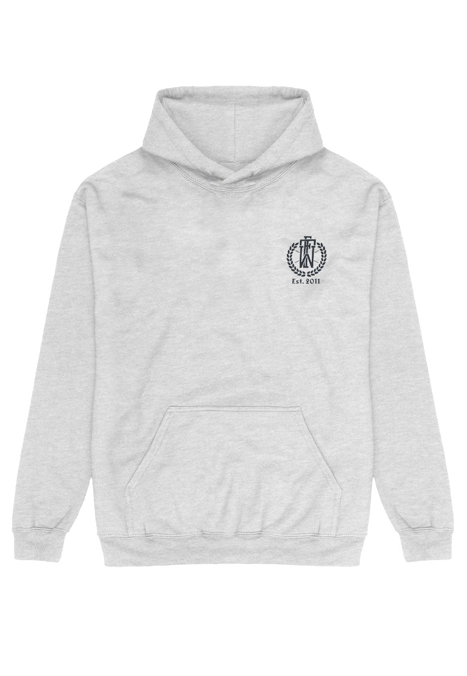 Fuchsteufelswild Fox Grey Felpa cappuccio grigia taglia L