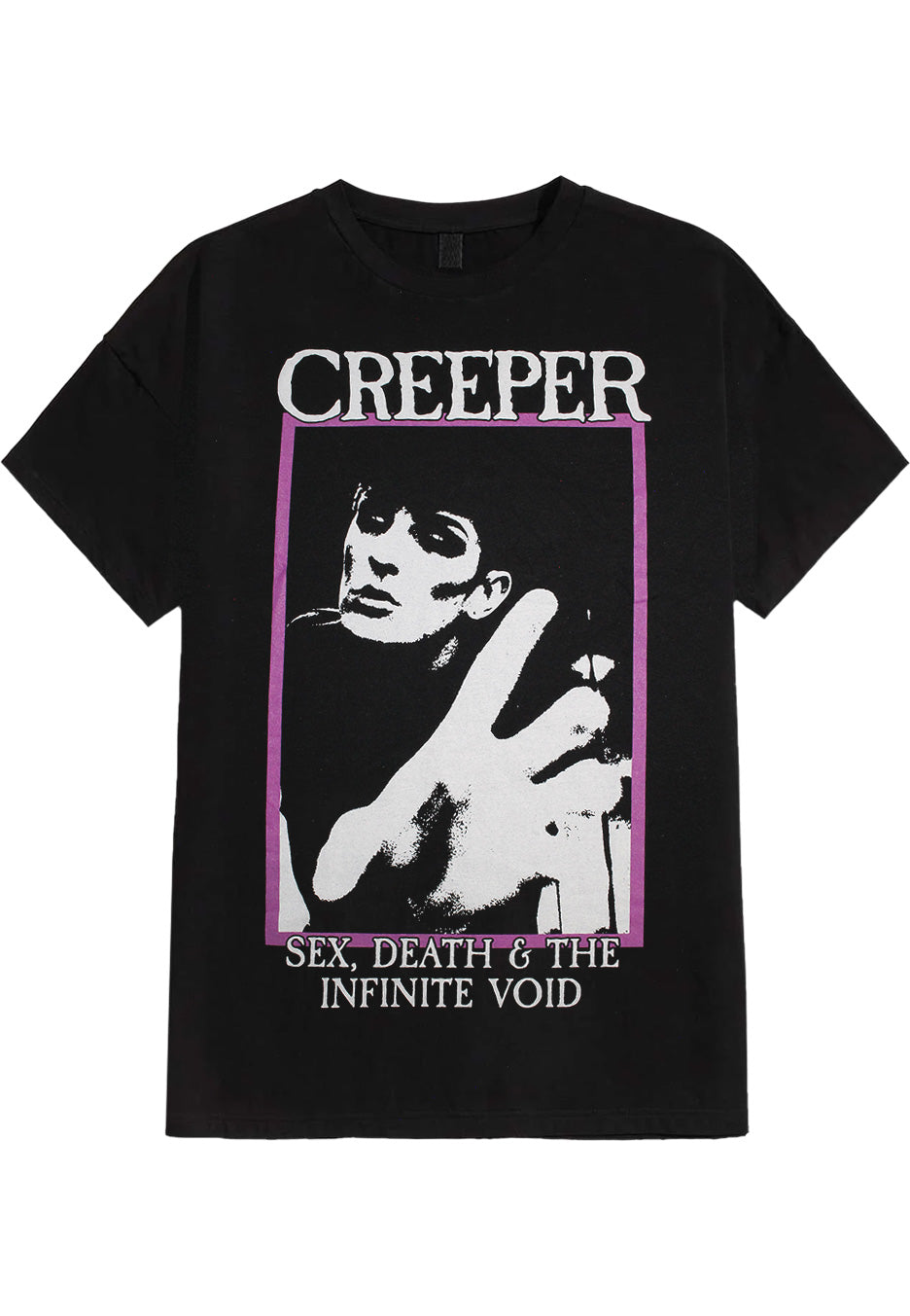 Creeper SD & TIV maglietta nera manica corta punk