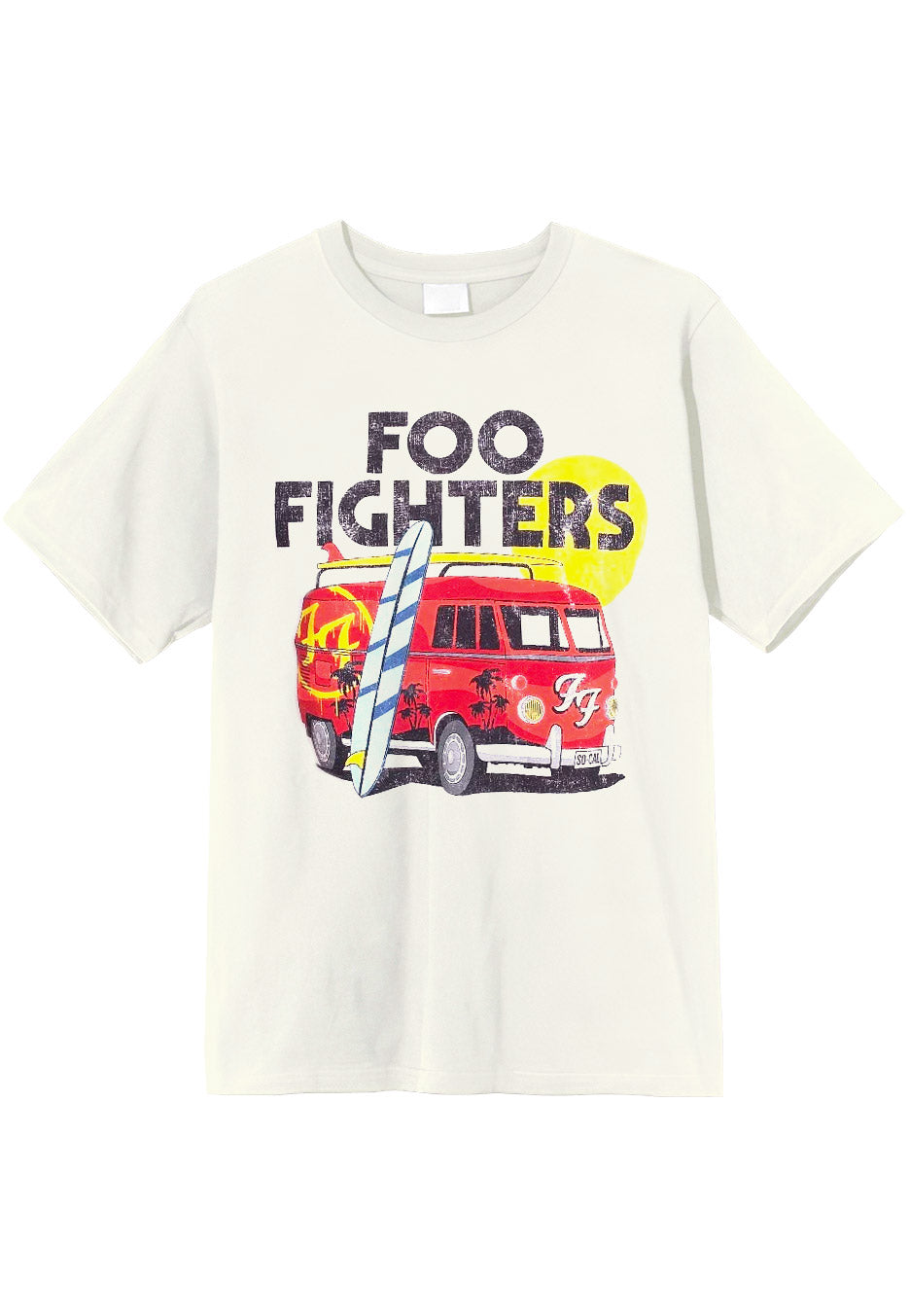 Foo Fighters Camper Van maglietta beige Vintage White