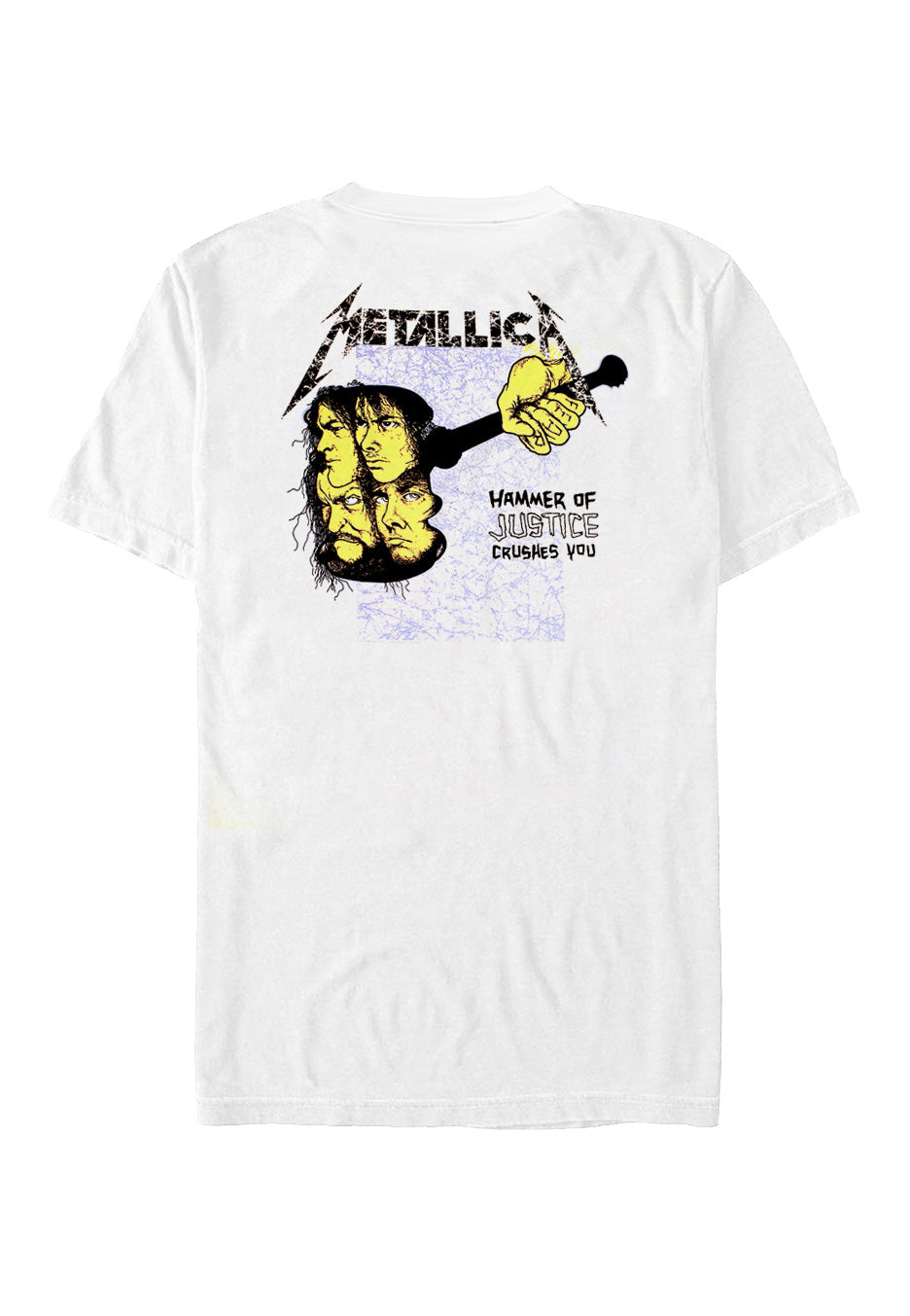 Metallica Justice maglietta t-shirt bianca thrash metal
