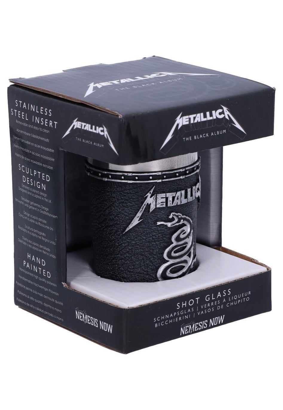 Metallica The Black Album bicchierino shot multicolore thrash metal