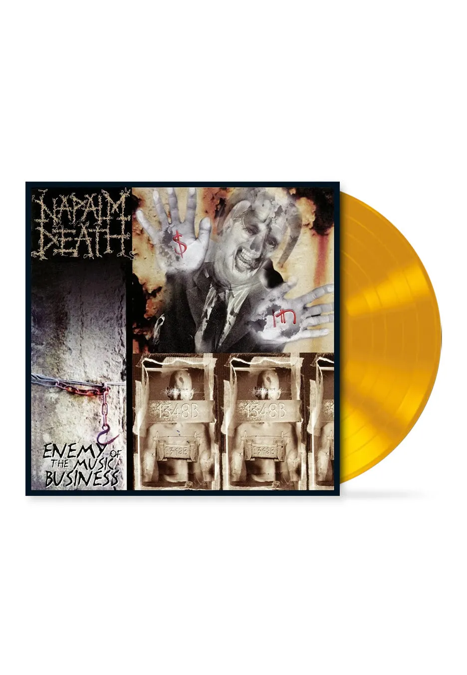Napalm Death Enemy Of The Music Business vinile LP giallo