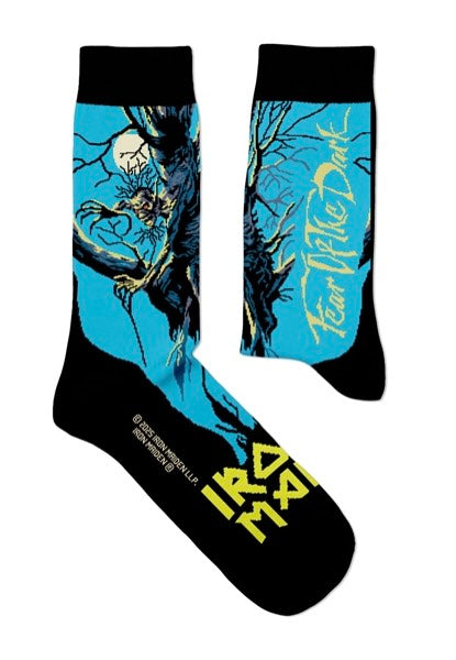 Iron Maiden Fear Of The Dark calzini neri taglia M heavy metal