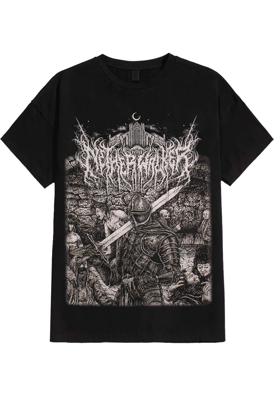 Netherwalker Tavern maglietta nera uomo manica corta