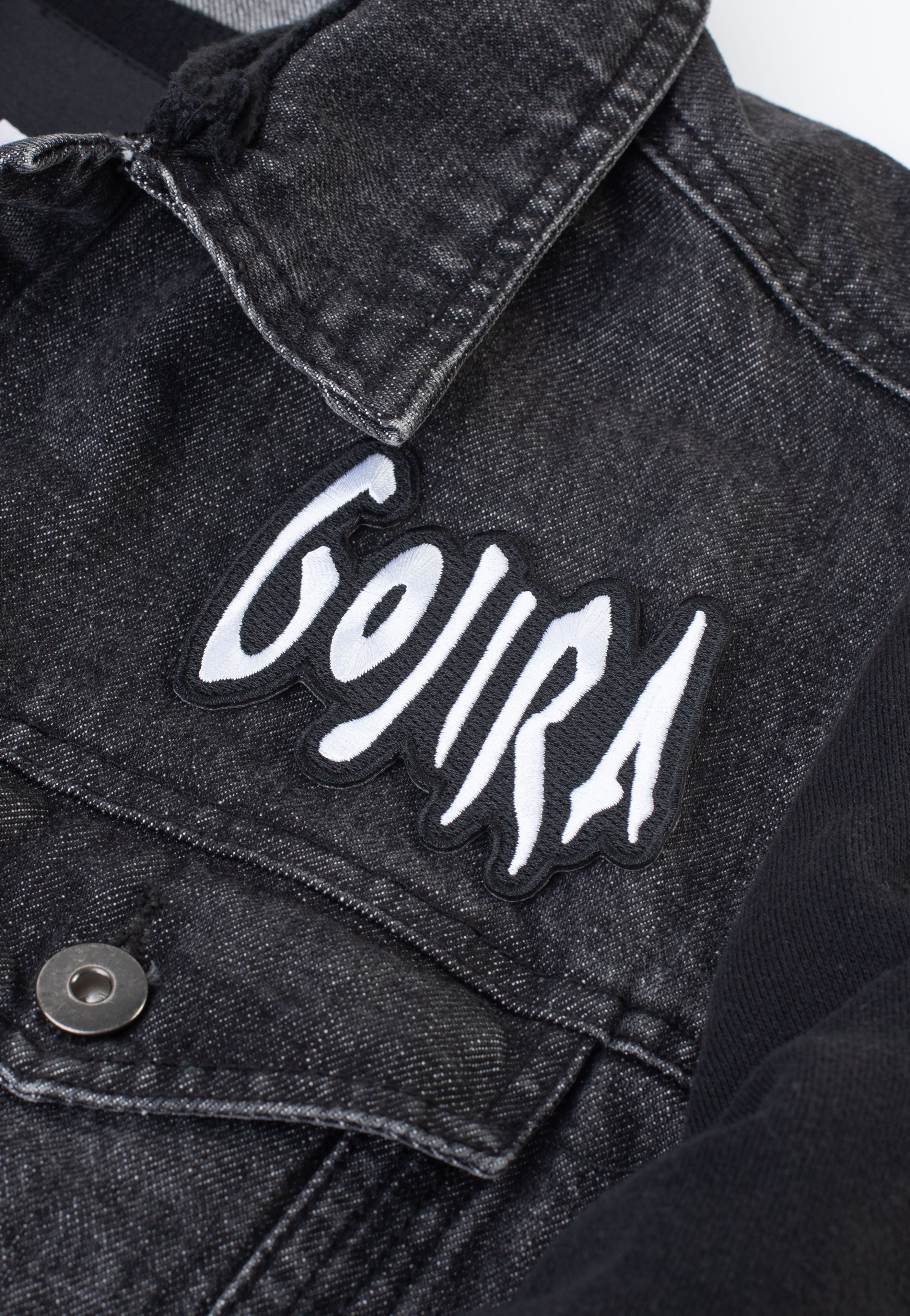 Gojira Logo Patch Toppa Nera Bianca Death Metal Onesize