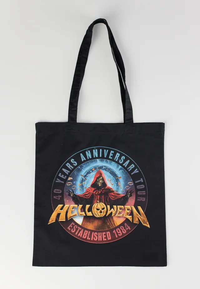 Helloween Keeper 40 Years tote bag nera cotone