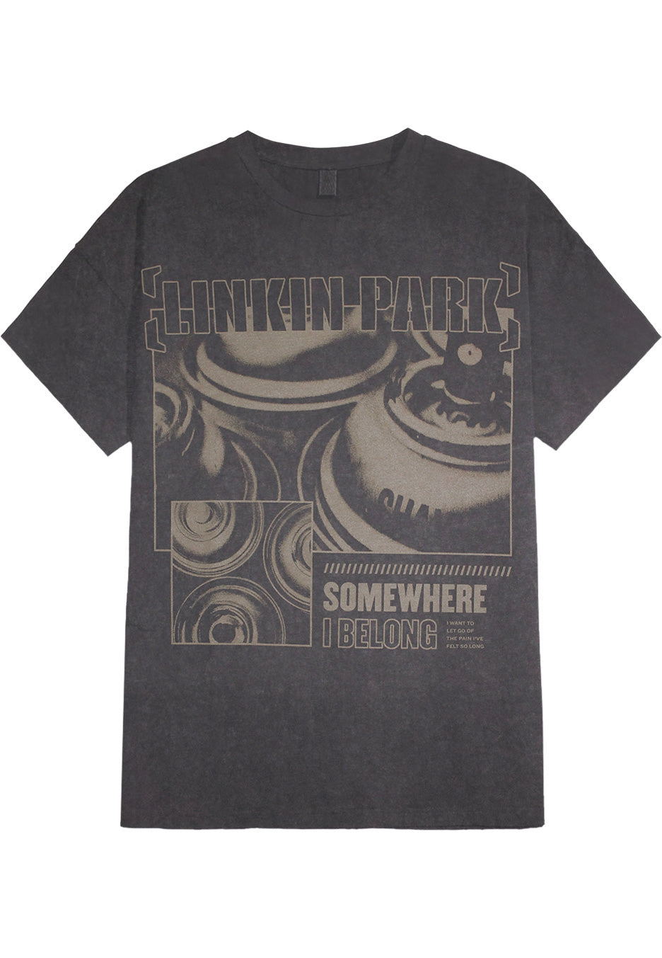 Linkin Park Somewhere I Belong T-Shirt Grigia Vintage