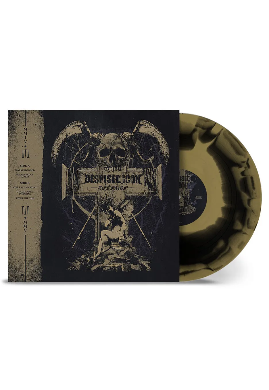 Despised Icon Déterré vinile 10 pollici oro nero swirl