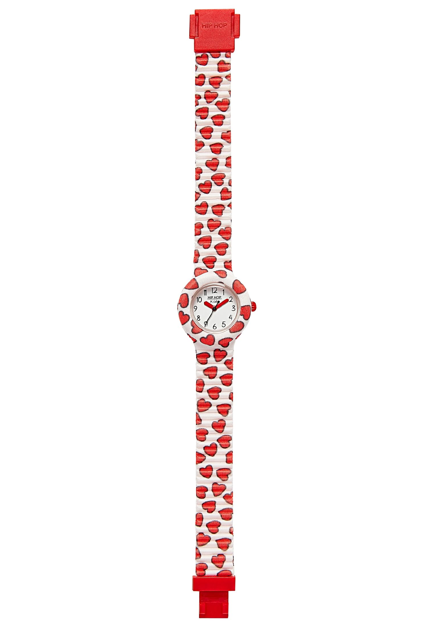 Hip Hop Happy Love orologio bambina bianco cuoricini rossi 28 mm