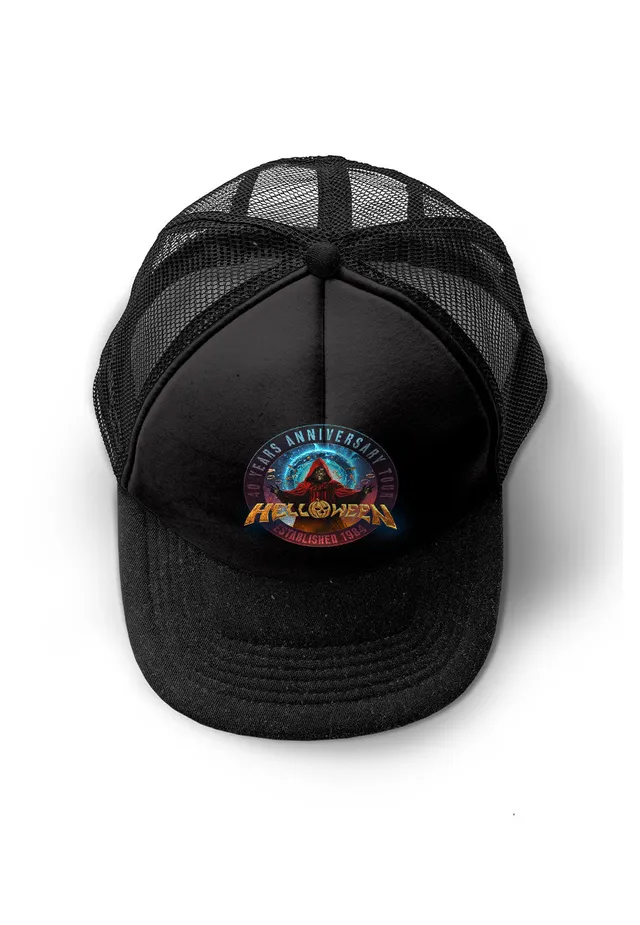 Helloween 40 Years Keeper cappellino trucker nero