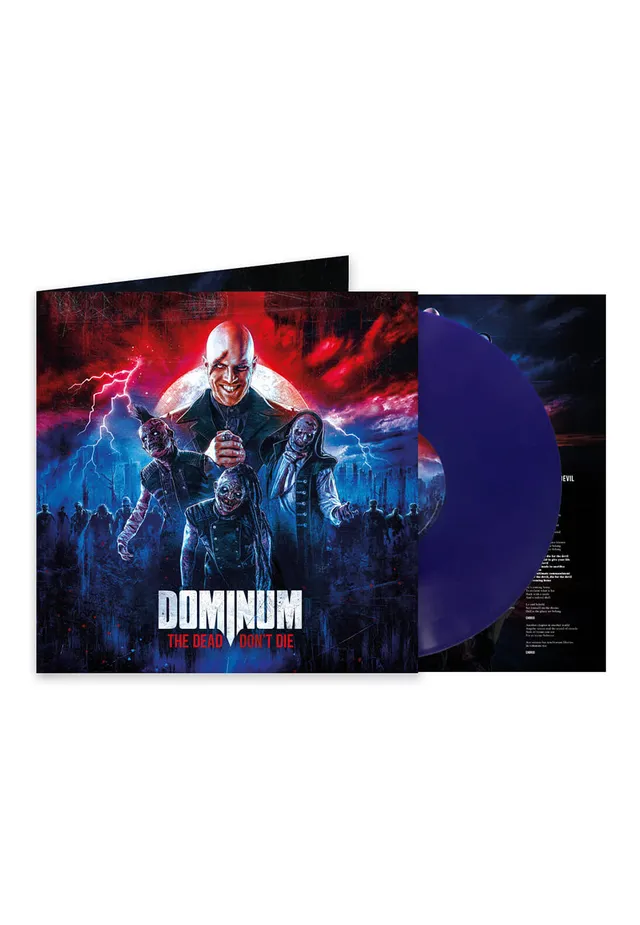 Dominum The Dead Don't Die vinile LP blu power metal