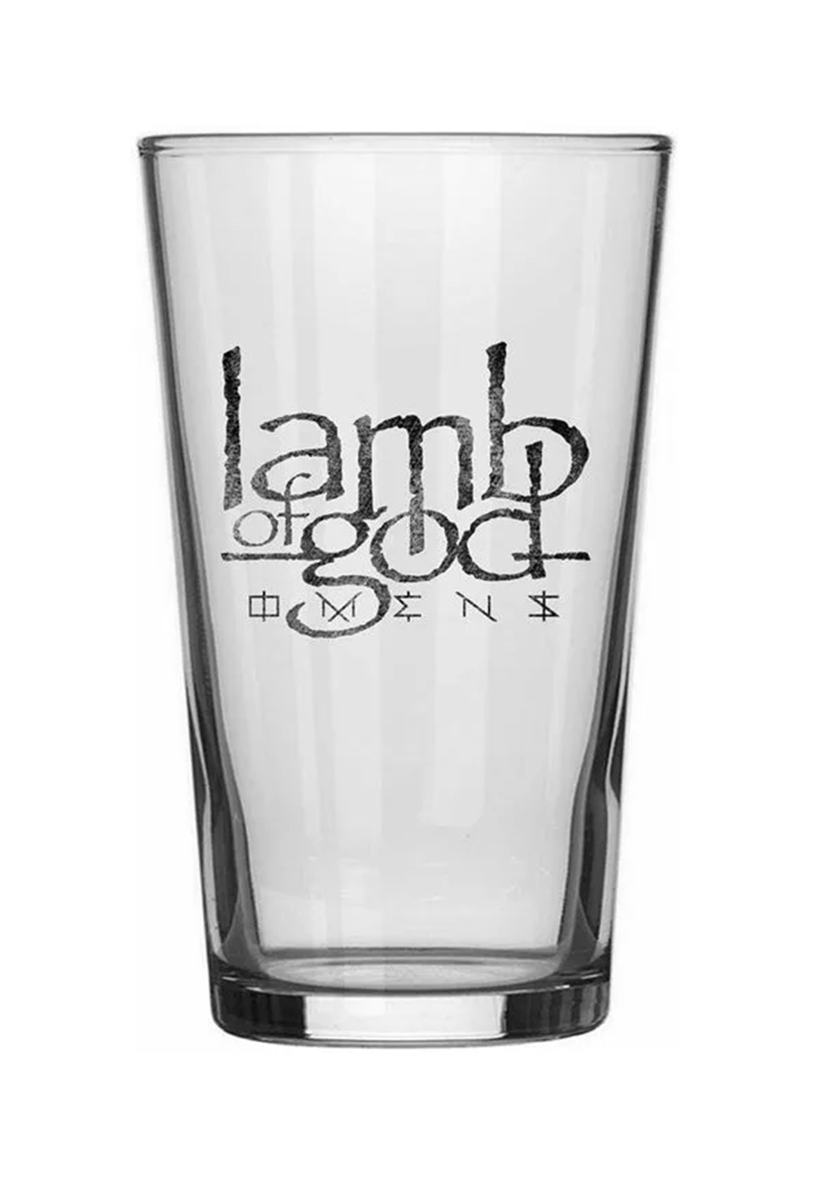 Lamb Of God Omens bicchiere vetro onesize thrash metal