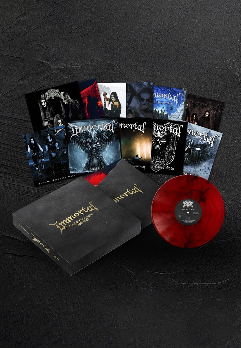 Immortal Complete Discography 1992-2023 box 13 vinili rosso black metal
