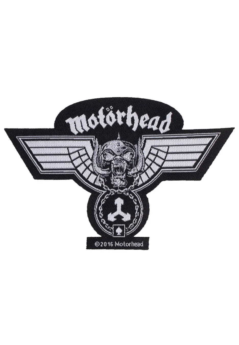 Motörhead Hammered Cut Out patch nera taglia unica