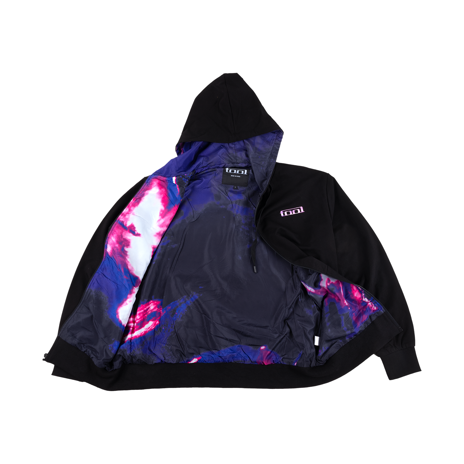 Tool Fetus In Skull felpa zip L foderata con cappuccio